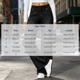thumbnail image 3 of Vynhevius Women's Denim Jeans Solid Straight Leg Multi Pockets Elastic Waist Long Trousers, 3 of 7