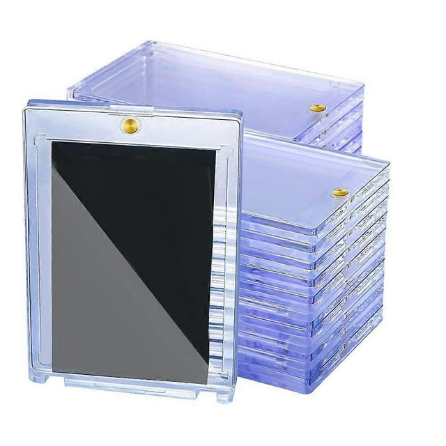 30 Pack Magnetic Card Holder 35pt,Card Protectors Card Sleeves Display Case for Baseball Card Sport