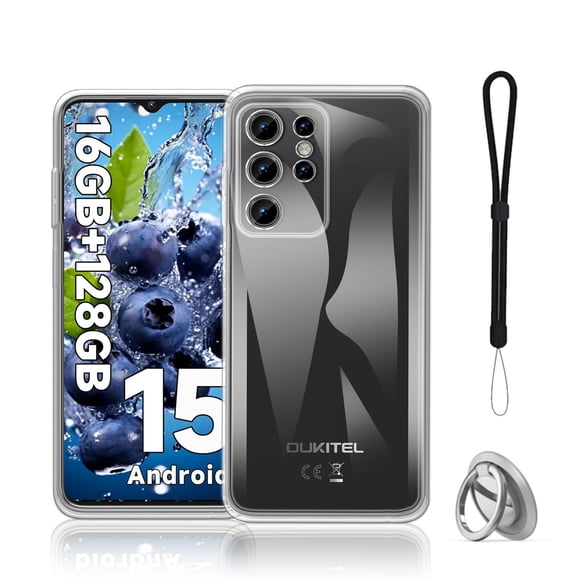 Funda NOUKAJU para Oukitel C1, TPU transparente con función atril
