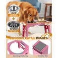 thumbnail image 4 of Cuencos elevados para perros Jovrun para perros medianos y grandes con 2 cuencos, 4 of 7