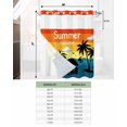 thumbnail image 6 of No Hook Shower Curtain with Snap-in Liner, Palm Trees Silhouette Waterproof Fabric Bathroom Curtains, Ocean Orange Omber Sky Bath Curtains & Mesh Top Window 66"x72", 6 of 6