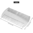 thumbnail image 6 of Dual Action Stainless Steel Credit Card Size Comb Wallet Comb Pocket Comb Anti-Static Hair Comb Beard Mustache Comb For Man, 6 of 8