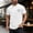 White, variant on GUZOM Mens Army Green Cotton T-Shirt, Western Graphic Tee with Longhorn Skull, Regular Fit Short Sleeve Crewneck Casual Shirt,Size XL