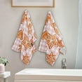 thumbnail image 4 of Christmas Gingerbread Winter Hand Towels 2 PCS, Pink Check Kitchen Towel Ultra Soft and Highly Absorbent,Decorative Fingertip Face Towel for Bathroom Hotel, 28.3"x 14.4", 4 of 6