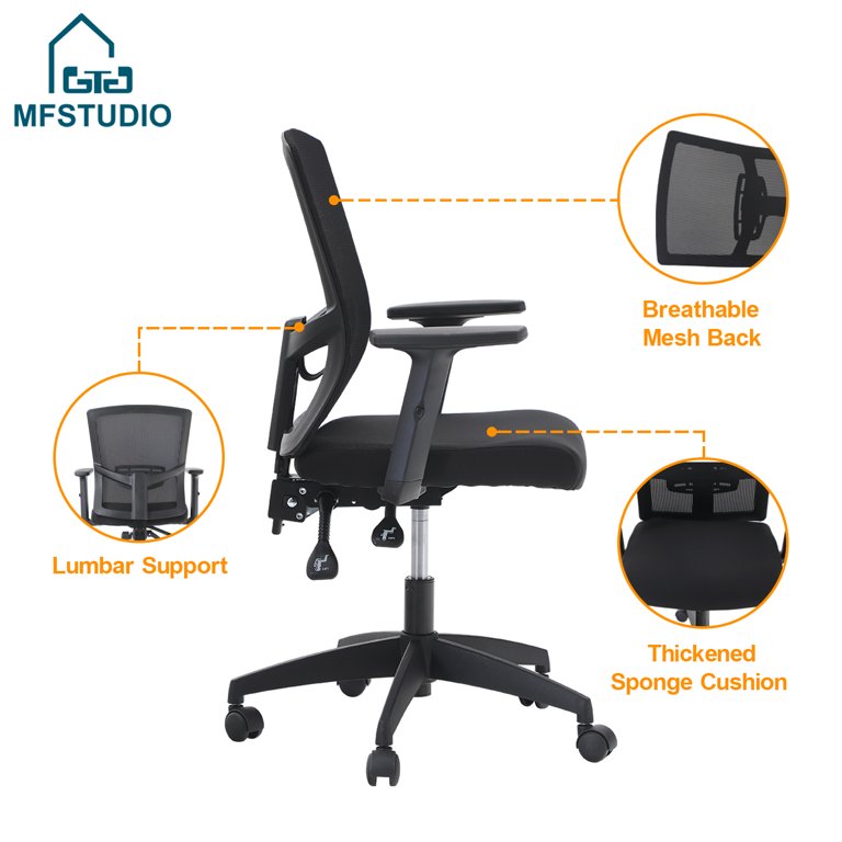 SOMEET Ergonomic Office Chair Home Office Desk Chair with Lumbar Support  High Back Mesh Office Chair Computer Desk Chair, Adjustable Headrest &  Flip-Up Armrest, Black - Coupon Codes, Promo Codes, Daily Deals