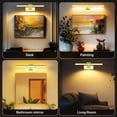 thumbnail image 7 of Alficedo 16in Picture Lights, Wireless Rechargeable Picture Frame Lights for Wall, 3 Color Temperatures Art Painting Light With Remote Control Dimmable for Artwork Displaying, Photos, Paintings, 7 of 7