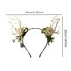 thumbnail image 2 of Diadema con flores y astas iluminadas, hermosa diadema con luz LED para cosplay, regalo de cumpleaños, 2 of 9