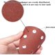 thumbnail image 4 of Papel de lija abrasivo de alto rendimiento para lijadora de detalles, abrasivo de alúmina para una rápida progresión del grano, antiestático y con respaldo de velcro para lijar madera, 60 hojas de, 4 of 5