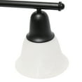 thumbnail image 5 of Lalia Home 3 Light Metal and Alabaster White Glass Shade Vanity, Black, 5 of 7