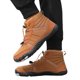 thumbnail image 1 of Botines Invierno Casuales Botas Nieve Descalzas Antideslizantes para Hombres Y Mujeres (marrón 45), 1 of 9