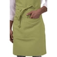 thumbnail image 6 of Chef Works Unisex Butcher Apron, Adjustable Bib Cooking Apron with Pocket, Lime, 6 of 8