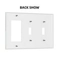 thumbnail image 2 of Doggies Switch Cover Decorative Wall Plate 3-Gang 2-Toggle 1-Decor Standard Size, 2 of 5