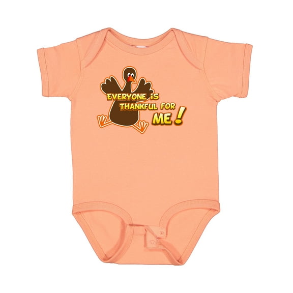 Inktastic Everyone is Thankful for Me Boys or Girls Baby Bodysuit