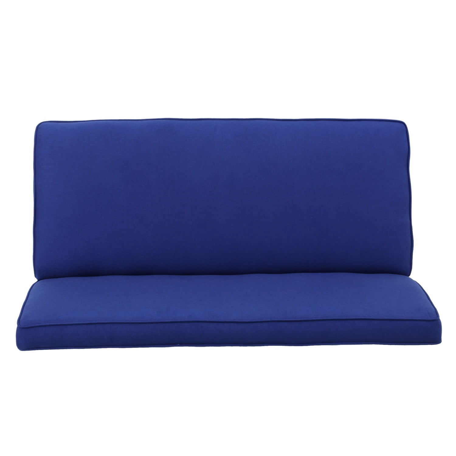 50" Upholstered Loveseat Sofa Modern 2 Seater Couch with Birch Wood Legs, Linen Fabric Small Space Sofa for Living Room Bedroom Office, Navy Blue