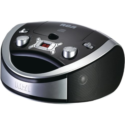 RCA RCD331BK Portable CD Player with AM/FM Radio Black