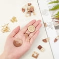 thumbnail image 2 of 172Pcs Resin Wood Earring Kit 6 Style Resin Wood Earring Pendants with Gold Foil Teardrop Rectangle Round Resin Walnut Wood Earring Findings Wood Resin Charms for Earring Making DIY, 2 of 7