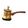 thumbnail image 4 of Luzkey Turkish Coffee Pot Chocolate Butter Milk Cup W Anti Overflow Spout Turkish Coffee Maker Saucepan for Milk for Kitchen Camping 55ml, 4 of 8