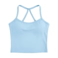 thumbnail image 6 of uvwlwu Women's Y-Back Workout Tank Top Built-In Shelf Bra Sleeveless Stretchy Breathable Yoga Running Gym Activewear,S, 6 of 6