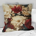 thumbnail image 2 of Designart "Luxurious Poppy Splendor III" Floral Printed Throw Pillow, 2 of 5