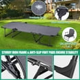 thumbnail image 5 of ABORON Living Room Chairs, 3 in 1 Folding Chair & Bed for Living Room/Bedroom/Office, Folding Lounge Chair Reclining Patio Chairs with Mattress for Indoor Outdoor, 5 of 10