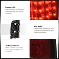 thumbnail image 6 of AJP Distributors Red Smoke Lens Chrome Housing LED Tail Lights Brake Stop Signal Lamps Assembly LH+RH Compatible/Replacement For Dodge Ram 1500 2500 3500 1994 1995 1996 1997 1998 1999 2000 2001 2002, 6 of 10