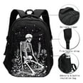 thumbnail image 3 of Daiia Vintage Black white Plant skull Pattern USB Charging Backpack for Men and Women, Anti-Theft Backpack,Travel Backpack,School Backpack,College Backpack,Laptop Backpack, 3 of 7
