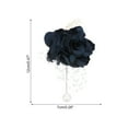 thumbnail image 2 of Uxcell Pulsera de Muñeca Flor Artificial Broche Paquete de 1 Rosa Muñeca Novia Novio Decorativa 12x7cm Azul Marino, 2 of 5