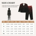 thumbnail image 6 of Kll Red Glitter1 Print Women'S Long Sleeve Pajamas With Pants Sleepwear Loungewear 2 Set-X-Large, 6 of 9