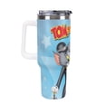 thumbnail image 4 of Tom And Jerry 40 Oz Tumbler With Handle And Straw, Stainless Steel Vacuum Travel Mug, Double Wall Vacuum Insulated Tumbler With Lid, Water Bottle for Gifts Party Office Coffee, 4 of 8
