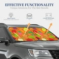 thumbnail image 4 of Vsdgher Cartoon Vegetables Print Car Windshield Sun Shade, Reflective Sunshade Window Sunshade Sun Visor Protector Fit for Cars,Trucks,SUVs-Large, 4 of 6