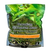 Galapagos Terrarium Sphagnum Green Moss, 4qt Stand-up Pouch Reptile