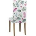 thumbnail image 2 of HATIART Rouge Vert Fleurs Stretch Chaise Housse de Protection Siège Housse pour Salle à Manger Hôtel Mariage Ensemble de 1, 2 of 5