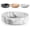 White / Grey - Marble, variant on Marble Decorative Bowl White / Grey - Marble 7.5" Modern Minimalist Centerpiece Catch-all