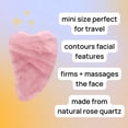 thumbnail image 3 of Mei Apothecary Mini Rose Quartz Gua Sha Facial Massage Beauty Tool, 3 of 5