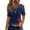03-Multicolor*4th of July, variant on Womens Shorts Sleeve T Shirts 250 Anniversary USA Shirts Funny 4th of July Henley V Neck Tops Stars Stripes Print Patriotic Tees Multicolor 3XL
