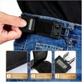 thumbnail image 7 of 3PCS Beltless Belt,Hair Metal Hook Elastic Belt,Buckle-Less Side Adjustable Invisible Waist Unisex Belt for Travel & Everyday(Black), 7 of 7