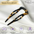 thumbnail image 3 of French Amie Elegant Medium Handmade Cellulose Chignon U Hair Pin Stick for Women, 3 of 12