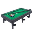 thumbnail image 1 of Miniature Pool Table Set, Exercise Coordination Triangle Rack Tabletop Billiards Table Set 11 Balls Compact  for Daily Play, 1 of 7