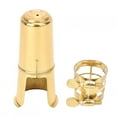thumbnail image 2 of Boquilla de Saxofón Tenor Jadeshay Metal Tapa de Boquilla Clip Color Dorado, 2 of 8