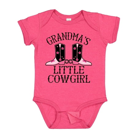 

Inktastic Grandma Little Cowgirl Baby Clothes Gift Baby Girl Bodysuit