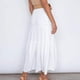 thumbnail image 4 of Faldas de cintura elástica con volantes fruncidos informales sólidos a la moda para mujer Wmkox8yi FGJ2047, 4 of 7
