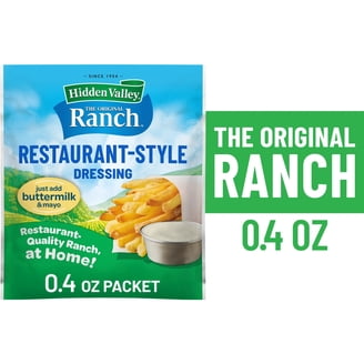 Hidden Valley Ranch Buttermilk Recipe Salad Dressing & Seasoning Powder  Mix, 3 Packets - Walmart.com