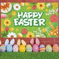 thumbnail image 2 of Xihbxyly Fondo de Pascua, Decoración Vibrante para Interiores y Exteriores, Tela Duradera para Un Uso Prolongado, Fácil de Instalar y Guardar, Ideal para Reuniones Festivas y Fotos, Ideal para Famili, 2 of 7