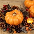 thumbnail image 6 of SMKE Artificial Pumpkins Set 12 Pcs Assorted Small Pumpkins Realistic Fall Decorative Pumpkins For Halloween Thanksgiving Home Kitchen Table Garden Outdoor&nbsp;Fall Outdoor Decor Autumn Table Decor, 6 of 8