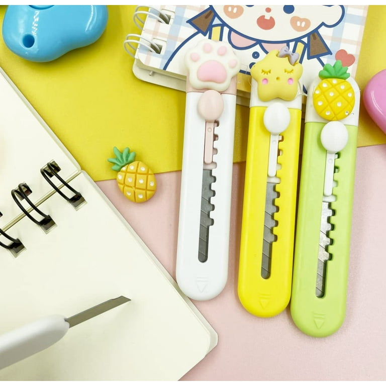 1pcs Retractable Box Cutter Kawaii Utility Knife For Opening Packages  Letter Envelope Sharp And Easy To