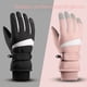 thumbnail image 2 of Guantes de esquí de invierno para hombres y mujeres, para exteriores, impermeables, antideslizantes, con pantalla táctil, cálidos y acolchados de terciopelo, 2 of 6
