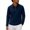 Navy, variant on Hngshg Mens Tee Shirts Casual Button Up Collared Pullover Tops Dressy Long Sleeve Solid Color Golf T-Shirts