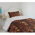thumbnail image 4 of Ambesonne Earth Tones Quilted Bedspread Set 2 Pcs, Art Accents, Twin Size, Multicolor, 4 of 6