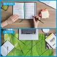 thumbnail image 3 of Green Foliage Texture Desk Mat,Large Gaming Mouse Pad,Non-Slip Rubber Base Desk Pad with Stitched Edges for Desk Office Home Decor 35.4X15.7 Inch, 3 of 7