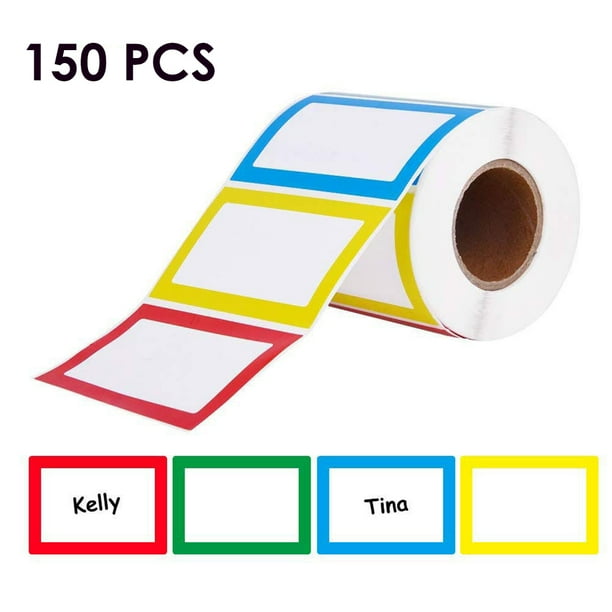 Sticky name tag labels